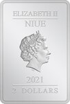 Pièce de monnaie 2 Dollars Niue 2021 1 once argent BE – Harry Potter et l’Ordre du Phénix