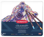 Crayons de couleur Derwent ColourSoft Boite x24