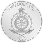 Pièce de monnaie en Argent 2 Dollars g 31.1 (1 oz) Millésime 2023 Classic DC Comics SHAZAM DC