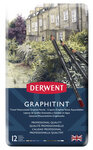 Crayons Graphite pigments aquarel Derwent Graphitint x12