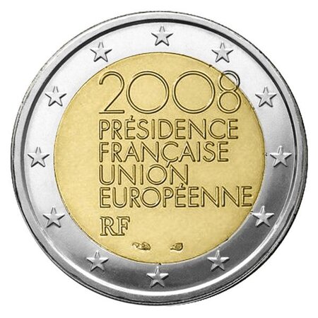 Pièce 2€ commémorative france (présidence française du conseil de l'union européenne) 2008