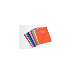 Protège-cahier pvc opaque sans rabat  18/100ème 24 x 32 cm orange calligraphe