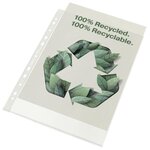 Boîte de 100 pochettes perforées en polypropylène 100  recyclé et 100  recyclable