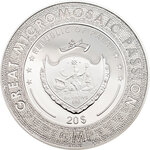 Pièce de monnaie en Argent 20 Dollars g 93.3 (3 oz) Millésime 2021 Great Micromosaic Passion YOUNG GIRL IN GREEN