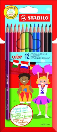Etui de 12 crayons de couleur color assortis stabilo