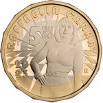 Pièce de monnaie 5 euro Italie 2023 BE – Raffaella Carrà