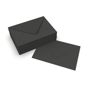 Lot de 100 enveloppe clariana noire 114x162 mm (c6)