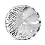Monnaie de 20€ Argent Haut Relief Molière - 400 ans de sa naissance