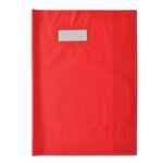 Protège-cahier Styl'SMS 24x32 cm pvc 120 avec Porte-étiquette Rouge ELBA