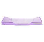 Corbeille À Courrier Combo Midi Transparent - Violet Brillant - X 6 - Exacompta