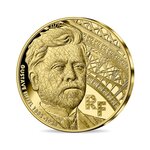 Gustave Eiffel - 100 ans de sa disparition Monnaie de 5€ Or 1/2g