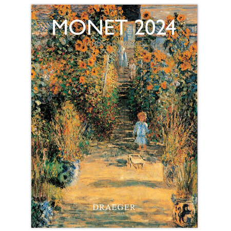 Petit calendrier mural 14x18  cm - 2024 - Monet - Draeger