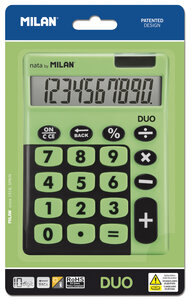 Calculatrice de bureau 10 chiffres Duo  vert