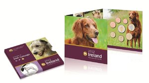Coffret série euro BU Irlande 2012 (chien de chasse irlandais)