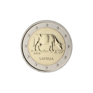 Lettonie 2016 - 2 euro commémorative vache