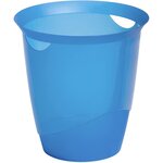 Corbeille à Papier TREND 16 litres Bleu translucide DURABLE