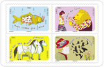 Carnet - Etre le dindon de la farce - 12 timbres autocollants